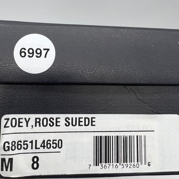 Naturalizer Womens G8651L4650 Zoey Rose Suede Sneakers Lace Up 8 M New - Picture 8 of 8